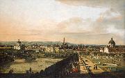 Bernardo Bellotto Wien, vom Belvedere aus gesehen. painting